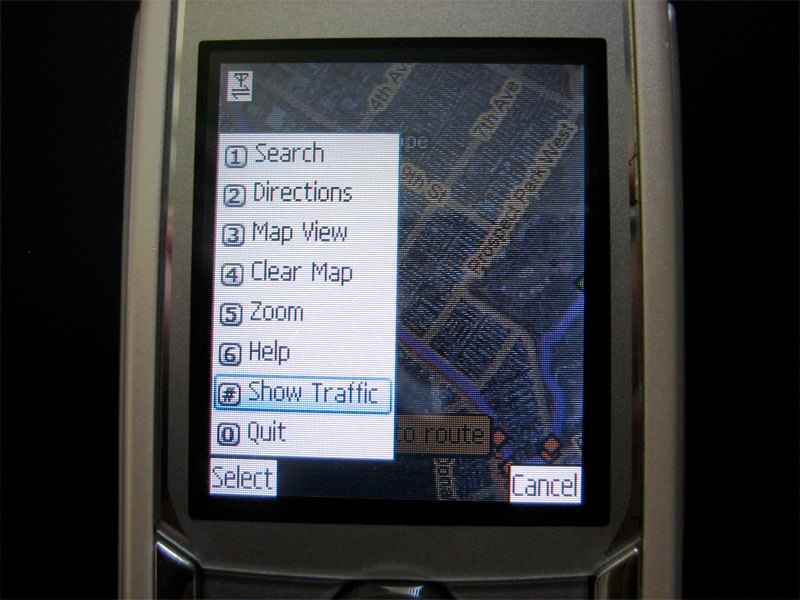 Ilustracija za članak pod nazivom Google Maps na Symbian telefonu